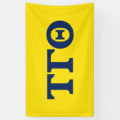 Tau Gamma Theta 3x5 Banner - Geel (Verticaal)