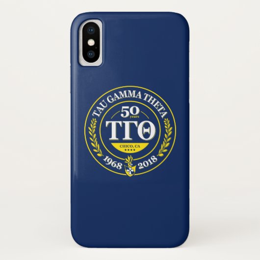 Tau Gamma Theta 50th Jubileum Phone Case Case Case (Achterkant)