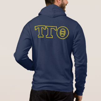 Tau Gamma Theta Full Zip Hoodie w/ Crest & Letters