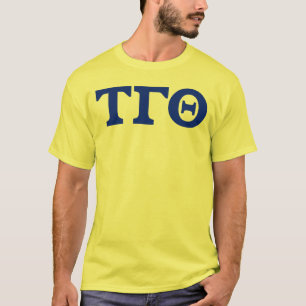 Tau Gamma Theta Letters T-shirt - Geel