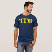 Tau Gamma Theta Letters T-shirt - Navy (Voorkant volledig)