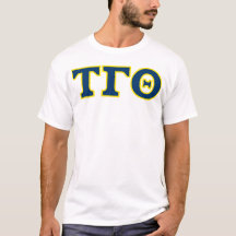 Tau Gamma Theta Letters T-shirt - Wit