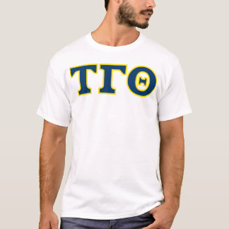 Tau Gamma Theta Letters T-shirt - Wit
