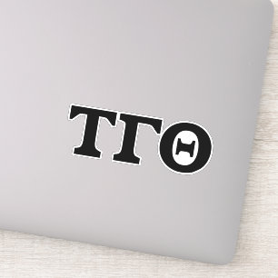 Tau Gamma Theta Vinyl Letters Sticker