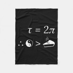 tau is groter dan pi-nerdy tau dag Wiskunde Fleece Deken