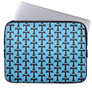 Tau-kruis Franciscaner geloofssymbool kunst Laptop Sleeve