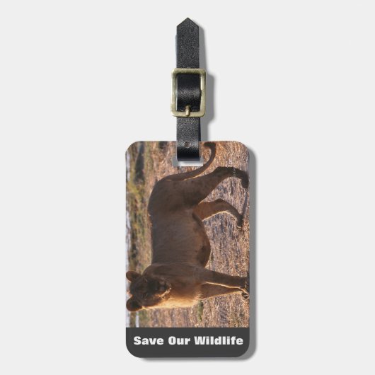 Tau redt ons leven bagagelabel (Voorkant verticaal)