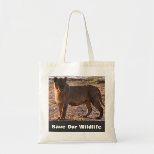 Tau Save Our Wildlife Canvas tas (Voorkant)