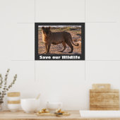 Tau Save Our Wildlife Poster (Keuken)