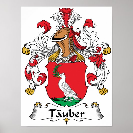 Tauber Family Crest Poster (Voorkant)