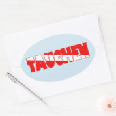 Tauchen (Duits) Ovale Sticker (Envelop)