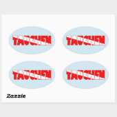 Tauchen (Duits) Ovale Sticker (Vel)