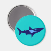 Taucher Hai diver shark Magneet (Voorkant / Achterkant)