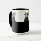 Taucher Katze,Taucheranzug und Schnorchel Mok (Voorkant links)