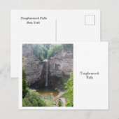 Taughannock Falls 2 Ansichtkaart Briefkaart (Voorkant / Achterkant)
