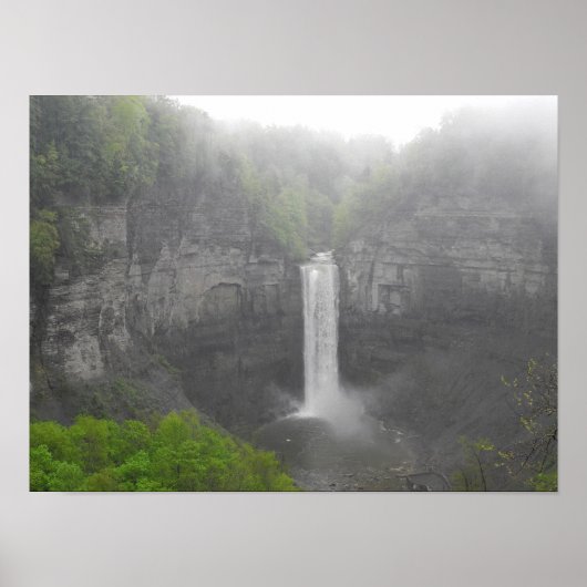 Taughannock Herfst Ithaca Waterval Fotografie Afdr Poster (Voorkant)