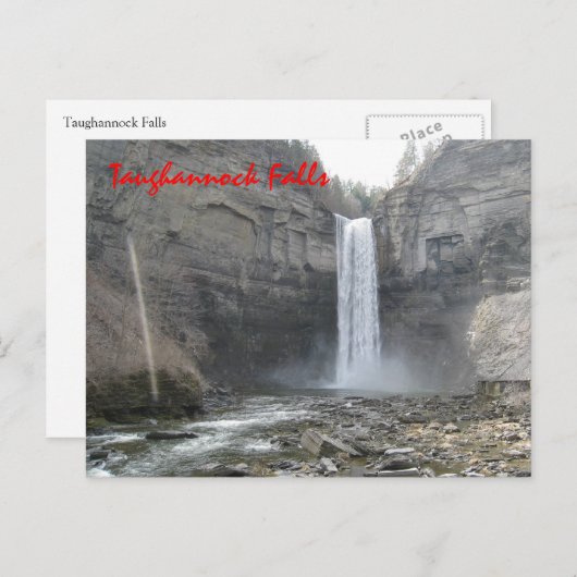 Taughannock Herfsten Briefkaart (Voorkant / Achterkant)