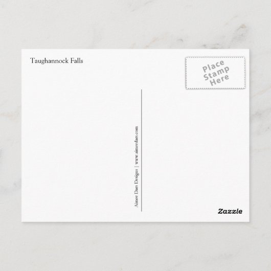 Taughannock Herfsten Briefkaart (Achterkant)