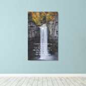 Taughannock Herfsten, Ulysses, NY Canvas Afdruk (Insitu (Houten vloer))