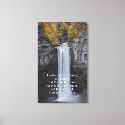 Taughannock Herfsten, Ulysses, NY Canvas Afdruk (Voorkant)