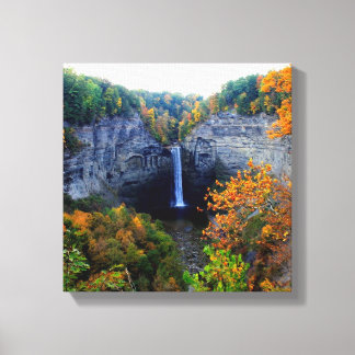 Taughannock Herfsten Ulysses, NY Canvas Afdruk