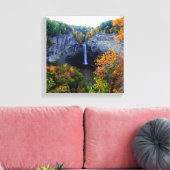 Taughannock Herfsten Ulysses, NY Canvas Afdruk (Insitu (Woonkamer))