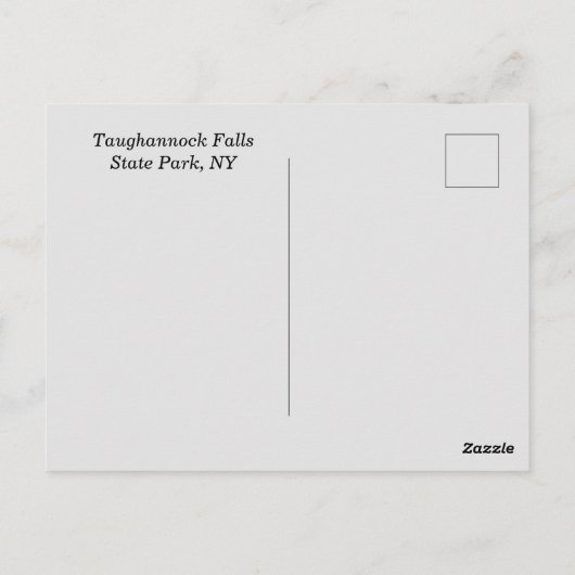 Taughannock State Park NY Briefkaart (Achterkant)