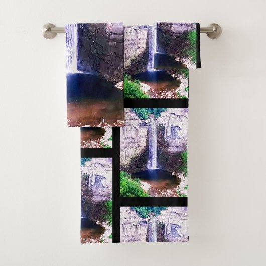 TAUGHNNOCK HERFSTEN GORGE ITHACA N.Y. BAD HANDDOEK (Insitu)