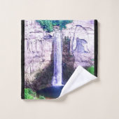 TAUGHNNOCK HERFSTEN GORGE ITHACA N.Y. BAD HANDDOEK (Wasdoekje)