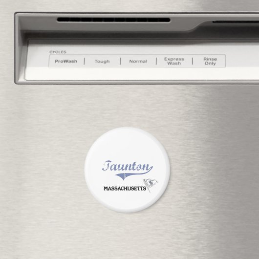 Taunton Massachusetts City Classic Magneet (Insitu (Vaatwasser))