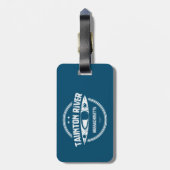 Taunton Massachusetts Kayaking Bagagelabel (Achterkant verticaal)