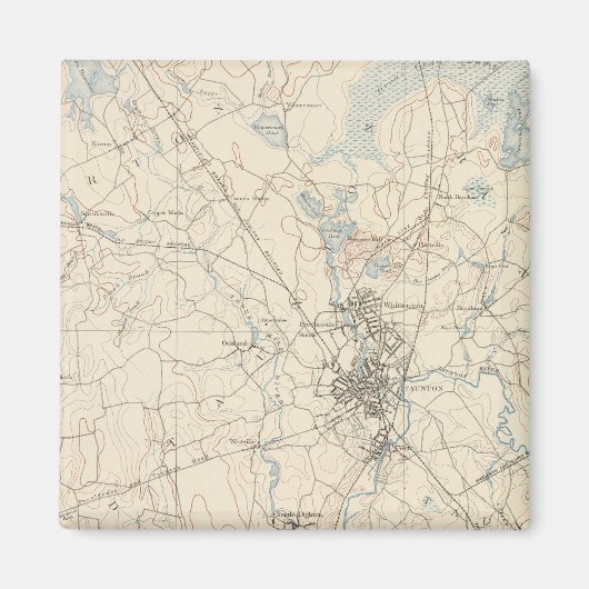 Taunton, Massachusetts Magneet (Voorkant)