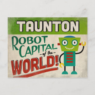 Taunton Massachusetts Robot - Funny  Briefkaart