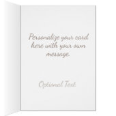 Taupe and Pink Floral Birthday Card | Elegant Card (Binnen (Rechts))