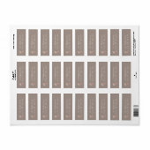 Taupe and Pink Floral Return Address Labels (Full Sheet)