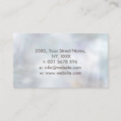 Taupe and teal Marble Tree of life Visitekaartje (Achterkant)