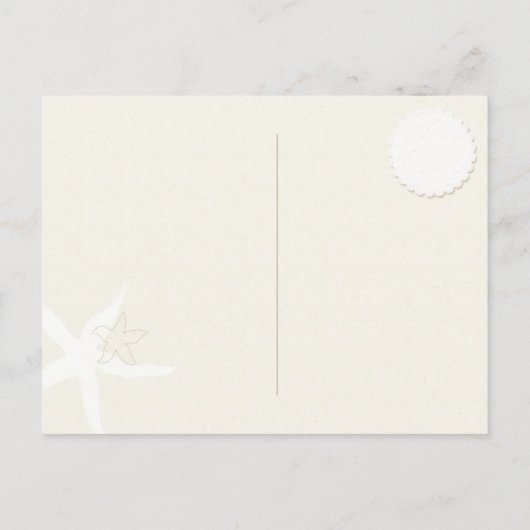 Taupe Aqua Beach Bruiloft viering RSVP Uitnodiging Briefkaart (Achterkant)