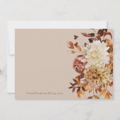 Taupe Autumn Leaves Bewaar de datum Save The Date (Achterkant)