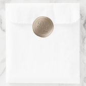 Taupe Beige 2 Letter Monogram Wax Seal Stickers (Tas)