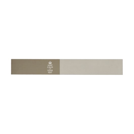 Taupe Beige BEEEP CALM EN Uw Creative Text Omwikkelbaar Adreslabel (Individueel)