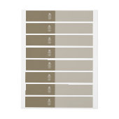 Taupe Beige BEEEP CALM EN Uw Creative Text Omwikkelbaar Adreslabel (Vel)