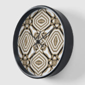 Taupe Beige Brown White Bohemian Art Motif (Hoek)