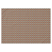 Taupe Beige Bruin Blauwgroen Blauw Groen Tribal Ar Tafelkleed (Voorkant (Horizontaal))