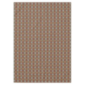 Taupe Beige Bruin Blauwgroen Blauw Groen Tribal Ar Tafelkleed (Voorkant)