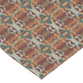 Taupe Beige Bruin Blauwgroen Blauw Groen Tribal Ar Tafelkleed (Gekanteld)