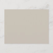 Taupe Beige Typografie Elegant Wedding Reception Informatiekaartje (Achterkant)