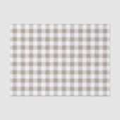 Taupe Beige White Pset Pattern Tissuepapier (Voorkant)