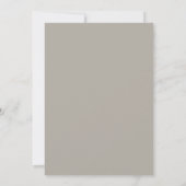 Taupe Blush Bloem Bruiloft Kaart (Achterkant)