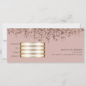 Taupe Blush Pink Bronze Glitter Cadeaubon (Achterkant)