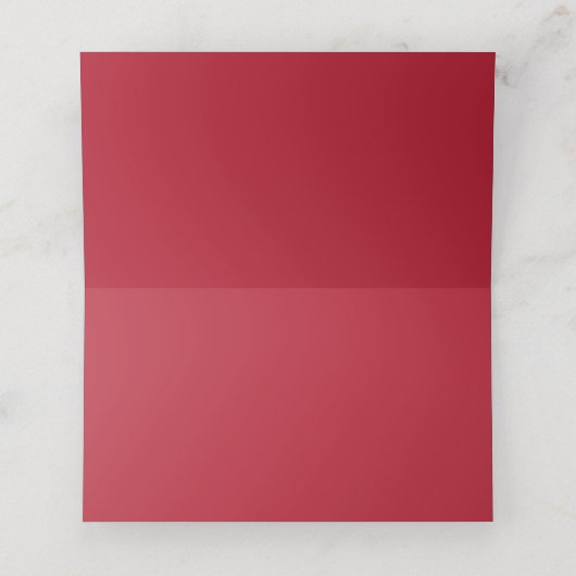 Taupe Blush Red Waterverf Rozen Moderne bruiloft Plaatskaartje (Binnenkant ongevouwen)